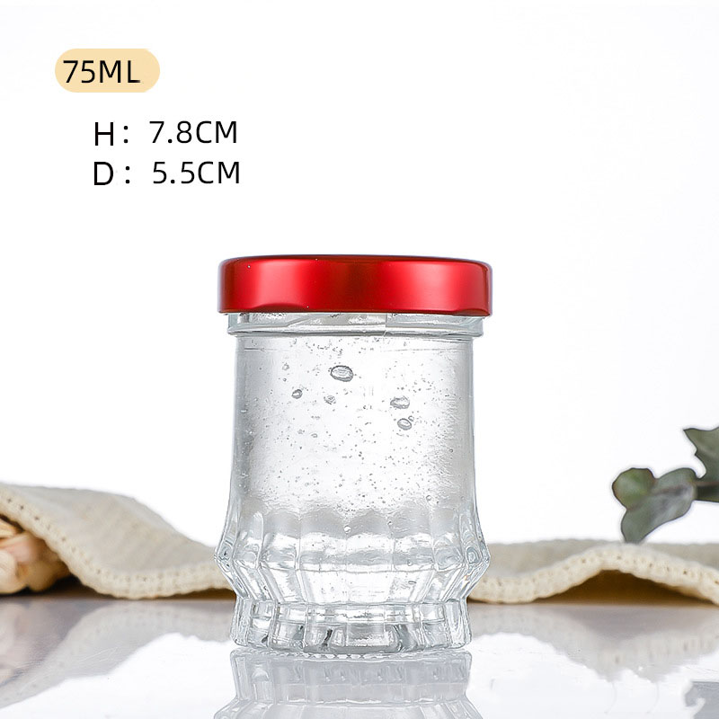 glass jars with Metal Lid